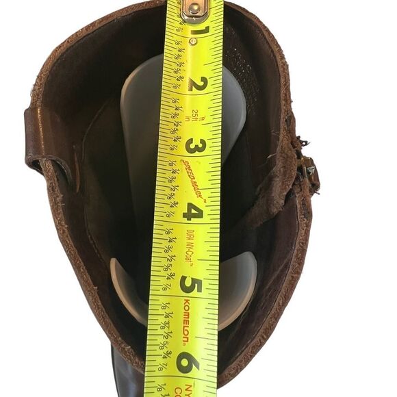 Fabianelli Sequoia Brown Leather Knee High Tall Riding Boots - Picture 11 of 16